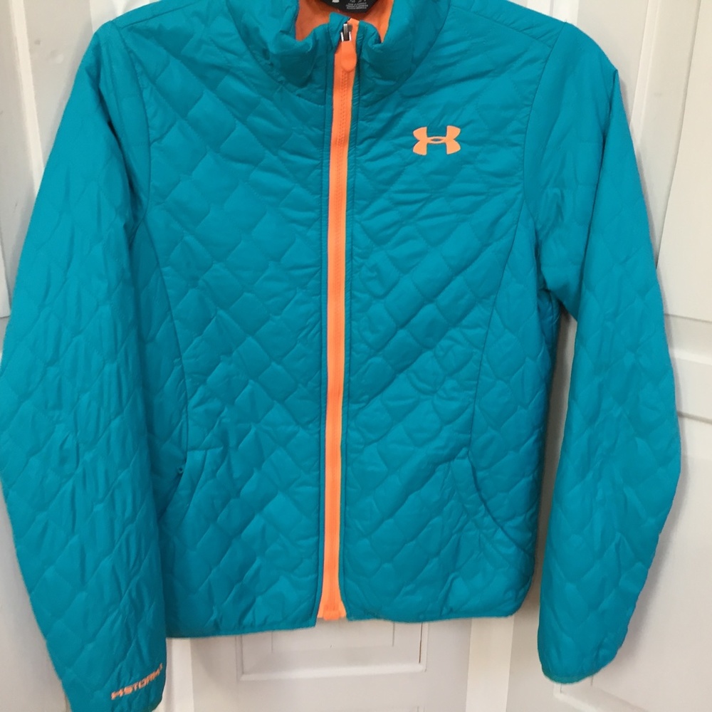 Under Armour Storm 1 Blue Quilted Jacket Youth Lg/ Women Sm - Picture 3 of 16